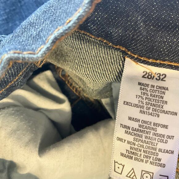 Aero Women Jeans size 28/32 Blue Mid Rise Stretch Slim Fit - Picture 9 of 11